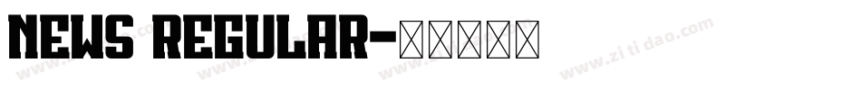 News Regular字体转换